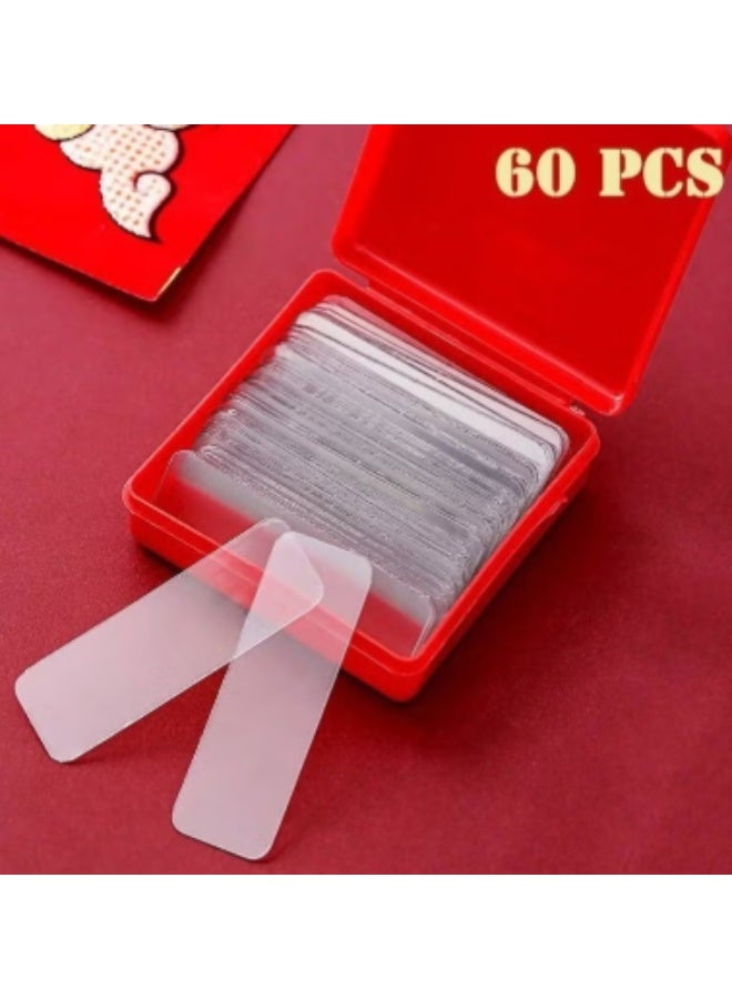 دابل فيس مزدوج الوجه لتثبيت الطرح و مقاومة للماء والحرارة – 60 قطعة عملية توفر لكِ حلاً سريعًا لتثبيت أي شيء بسهولة وثبات طويل المدي متعدد الاستخدام لجميع الاغراض - Image 1